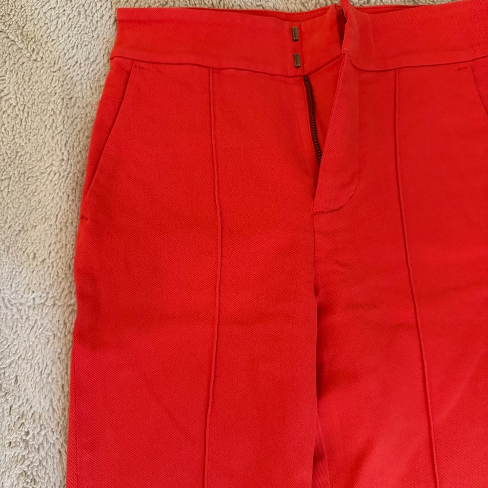 New straight cut red jeans